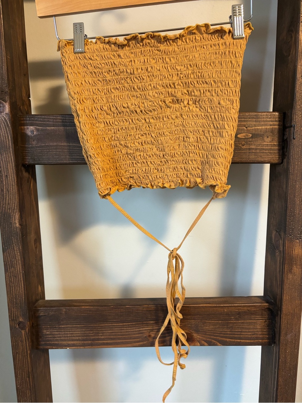 American Eagle Mustard Yellow Tube Top- Small
